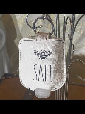 ⚡️Rae Dunn "BEE SAFE" Hand-Sanitizer Holder With Travel Bottle